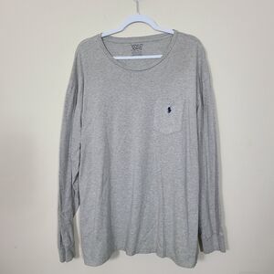 Polo by Ralph Lauren‎ Gray Long Sleeve Shirt Mens Size XL